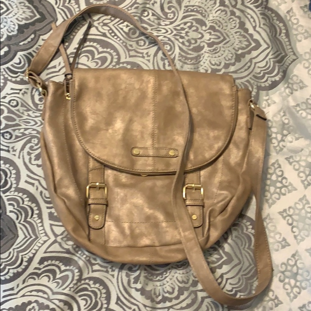 Gold cross body